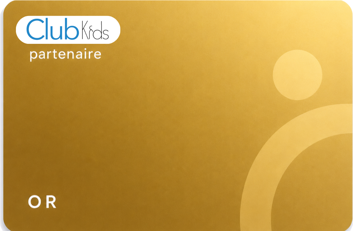 Carte Or du programme partenaire ClubKids
